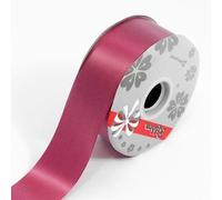 Gifts To You 90m Roll Florist Ribbon - Florist / Wedding / Craft / Flower Poly Ribbon 100 Yards 2 inch - 20 Colours (Burgundy)