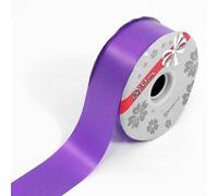 Gifts To You 90m Roll Florist Ribbon - Florist / Wedding / Craft / Flower Poly Ribbon 100 Yards 2 inch - 20 Colours (Purple)