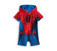 Gifts Treat Baby Boys Sun Hat UPF 50+ Sun Protection Swim Towel for Kids, Quick Drying Baby Boys Beach Towel for Beach Seaside Pool, Spider, 6-9 Months