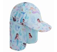 Gifts Treat Baby Kids Mermaid Sun Hat UPF50+ Cap,Baby Beach Hats with Neck Protection,Summer Pool Cap for Kids,Green,2-4 Years