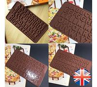 Gifts UK® 48 Alphabet Letters Dots Hyphen Silicone Mould Chocolate Fondant Jelly Mold 1 pc