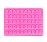 Gifts UK® 50 Gummy Bears Silicone Mould Chocolate Fondant Jelly Ice Cube Mold Pink