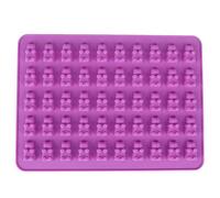 Gifts UK® 50 Gummy Bears Silicone Mould Chocolate Fondant Jelly Ice Cube Mold Purple