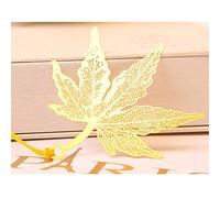 Gifts UK® Gold Leaves Bird Feather Dragonfly Butterfly Metal Bookmarks Cute Books Markers Readers Gift Maple Leaf