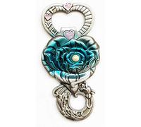 Gifts UK® Vintage Style Rose Flower Magnetic Novelty Metal Bottle Opener with Magnet Space Grey
