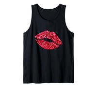 Gifts Vintage Sexy Red Lipstick Beauty Red Lips Kiss Tank Top