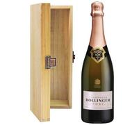 Gifts2Drink Bollinger Rose Champagne in Hinged Wooden Gift Box NV 75 cl