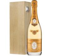 Gifts2Drink Louis Roederer Cristal Brut Champagne in Solid Oak Gift Box with Handcrafted Gifts2Drink Tag NV 75 cl