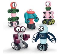 Gifts2U Magnetic Robots, 35PCS Magnet Blocks Set for Kids with Storage Box, Stacking Toy Educational Playset for Boys and Girls Ages 3 4 5 6 7 8 9