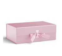 GIFTSAY Magnetic Gift Box for Presents 32.2 x20.3 x11.4 cm,Large Gift Boxes Pink with Lid for Gifts, Paper Wedding Favor Boxes,Birthday Gift Box Bulk, Party Favor Boxes