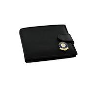 GIFTSEARCH UK Peterborough United FC 'The Posh' Football Club Genuine Black Leather Wallet