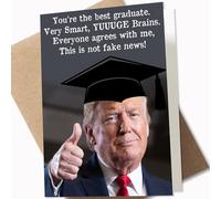 GIFTSFARM Graduation Decorations Class of 2025, Funny Donald Trump Graduation Card, Graduation Party Decor Supplies, Graduation Gifts (5 x 7 Inch Card with Kraft Envelope)