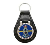 Giftshop UK 1st Regiment Royal Horse Artillery, British Army Leather Key Fob