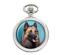 Giftshop UK Belgian Shepherd Dog (Tervuren) Full Hunter Pocket Watch