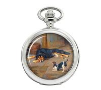 Giftshop UK Dignity and Impudence Dogs by Wright Barker Full Hunter Pocket Watch