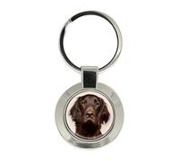 Giftshop UK Flat-Coated Retriever Key Ring