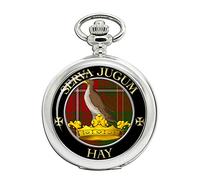 Giftshop UK Hay Scottish Clan Crest Full Hunter Pocket Watch