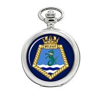 Giftshop UK HMS Belfast, Royal Navy Pocket Watch