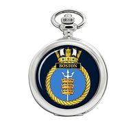 Giftshop UK HMS Boston, Royal Navy Pocket Watch