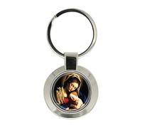 Giftshop UK Holy Mother Mary and Baby Jesus Key Ring