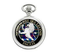 Giftshop UK Inglis Scottish Clan Crest Full Hunter Pocket Watch