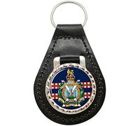 Giftshop UK King's Own Scottish Borderers, British Army Leather Key Fob