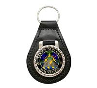 Giftshop UK Mackenzie Scottish Clan Leather Key Fob