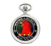 Giftshop UK Macnicol Scottish Clan Crest Full Hunter Pocket Watch