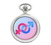Giftshop UK Mars and Venus, Male and Female, Love Match Full Hunter Pocket Watch