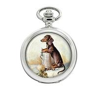 Giftshop UK Miniature Dachshund Full Hunter Pocket Watch