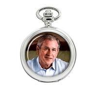 Giftshop UK President George W. Bush Full Hunter Pocket Watch