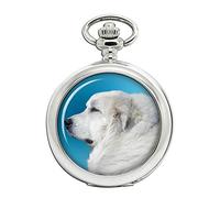 Giftshop UK Pyrenean Mountain Dog Full Hunter Pocket Watch