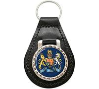 Giftshop UK RAF Warrant Officer Leather Key Fob