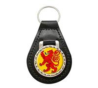 Giftshop UK Rampant Lion Leather Key Fob
