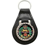 Giftshop UK Royal Hampshire Regiment, British Army Leather Key Fob