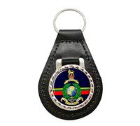 Giftshop UK Royal Marines Leather Key Fob