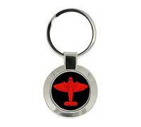 Giftshop UK Royal Observer Corps Red Spitfire Key Ring