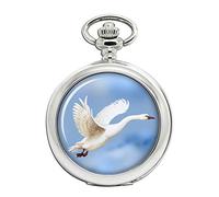 Giftshop UK Swan in Flight Full Hunter Pocket Watch