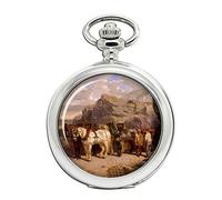 Giftshop UK The Quarry Horses by Herring Full Hunter Pocket Watch