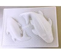 Giftshop12 Plastic Koi Fish Goldfish Shaped Mold Two Fish One Medium One Small - 9 Inch and 6.5 Inch by Giftshop12