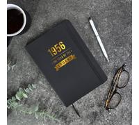 GiftsInaJiffy Personalised A5 Black Notebook, 1956 Year of the Legend, 70th Notebook for Men, 70th Birthday Gift for Dad, Grandad, Husband, Milestone Birthday Journal Keepsake Notepad Gift for Him