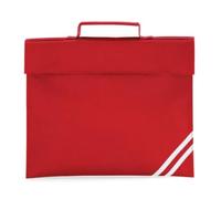 GiftsinaJiffy School Book Bag for Boys & Girls, Primary School & Nursery Book Bag with Reflective Safety Strip, Carry Handle & Name Holder, 5L Capacity (Red)