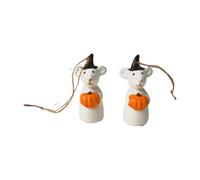 Giftware Trading Halloween Ceramic Mouse Hanging Tree Decoration, SINGLE