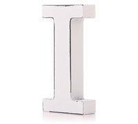 giftwarez Vintage White Wooden I Letter