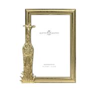 GIFTY GIFTY Standing Giraffe Photo Frame / 4x6 In | For Vertical Display on Tabletops | Perfect for Home Decor, Wedding, Vacation, Graduation, Anniversary, Or Any Milestone Photos (Gold)