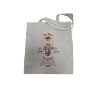 GIFTZ GALORE GIFTS & CRAFT SUPPLIES Bee Kind Canvas Tote Bag, White, 41 x 37 cm, Double Handle