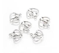 Giftz Galore Pack of 20 x Tibetan Style Antique Silver Heart Pendant Charms