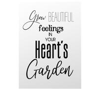 Giftzie Motivational Wall Decor - Beautiful Feelings - Inspirational Wall Art for Men, Office Decorations for Work Women, Home Living Room Positive Affirmations Unframed Poster 8x10 Inch Picture