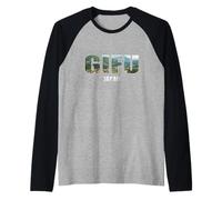 Gifu Japan Gifu City Established Vintage Design Raglan Baseball Tee