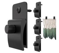 gifyym 4pcs Wall Hanging Clips - 2.01cm Decorative Tapestry Display Hangers | Tapestry Mounting Solutions | Quilt Display Clip | Quilt Clip | Rug Wall Hanger for Exhibition Hall